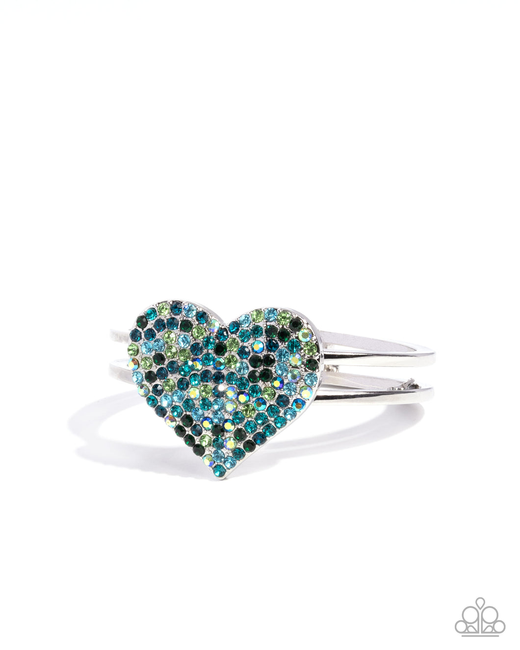 Significant Shimmer - Green (Heart) Bracelet