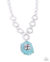 Load image into Gallery viewer, Clover Collection - Blue (Turquoise) Necklace
