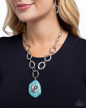 Load image into Gallery viewer, Clover Collection - Blue (Turquoise) Necklace
