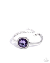 Load image into Gallery viewer, Asscher Assumption - Complete Look - Purple: Adorably Asscher - Purple Necklace and Asscher Admiration - Purple Bracelet (BB-PR-LB)
