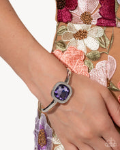 Load image into Gallery viewer, Asscher Assumption - Complete Look - Purple: Adorably Asscher - Purple Necklace and Asscher Admiration - Purple Bracelet (BB-PR-LB)
