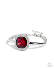 Load image into Gallery viewer, Asscher Assumption - Complete Look - Red: Adorably Asscher -Red Necklace and Asscher Admiration - Red Bracelet (BB-RD-LA)
