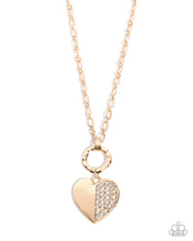 Load image into Gallery viewer, Half-Hearted Hangout - Gold (Heart) Necklace

