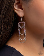 Load image into Gallery viewer, Haute Hangout - Purple (Heart) Earring
