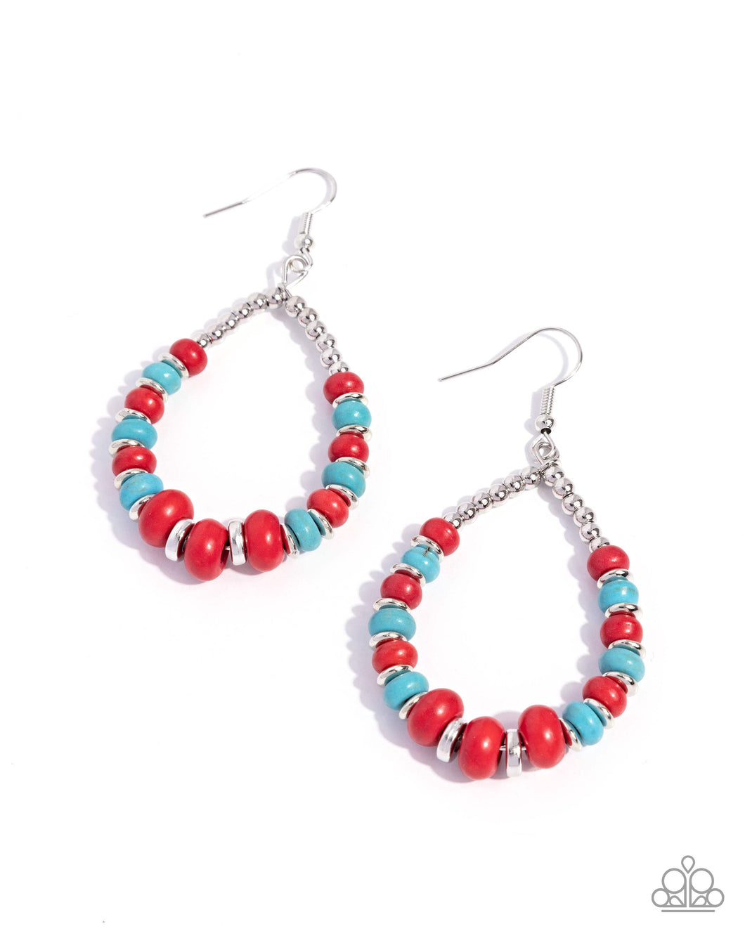 Carefree Color - Red (Turquoise) Earring