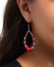 Load image into Gallery viewer, Carefree Color - Red (Turquoise) Earring
