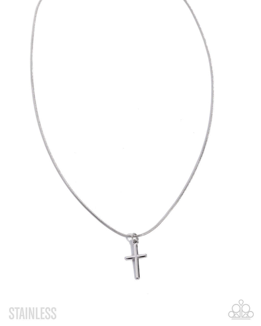 Giving Grace - Silver (Stainless Steel Cross) Necklace