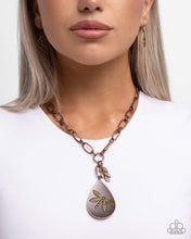 Load image into Gallery viewer, Deluxe Dragonfly - Copper Necklace
