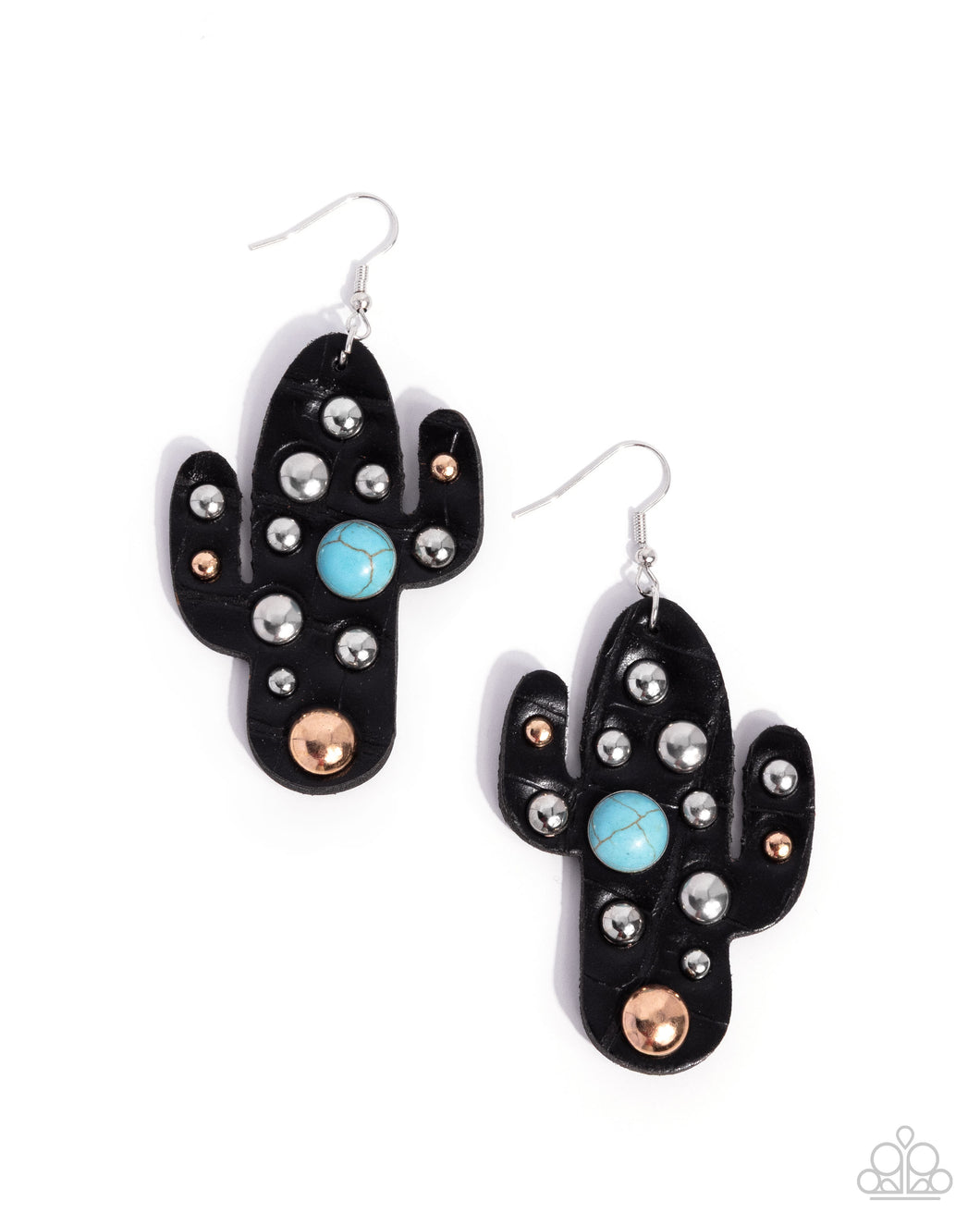 Cactus Cache - Multi (Black Leather Cactus) Earring