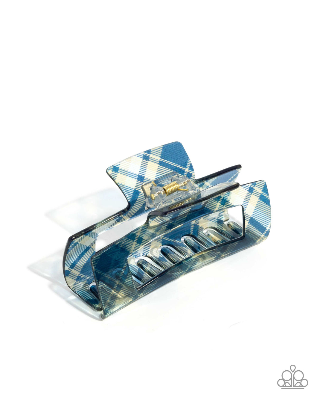 Prized Plaid - Blue Hair Clip