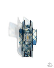 Load image into Gallery viewer, Prized Plaid - Blue Hair Clip
