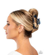 Load image into Gallery viewer, Prized Plaid - Blue Hair Clip
