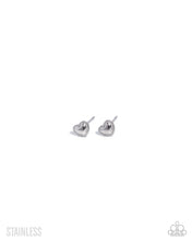 Load image into Gallery viewer, Will You Stay? - Silver (Stainless Steel Heart) Earring
