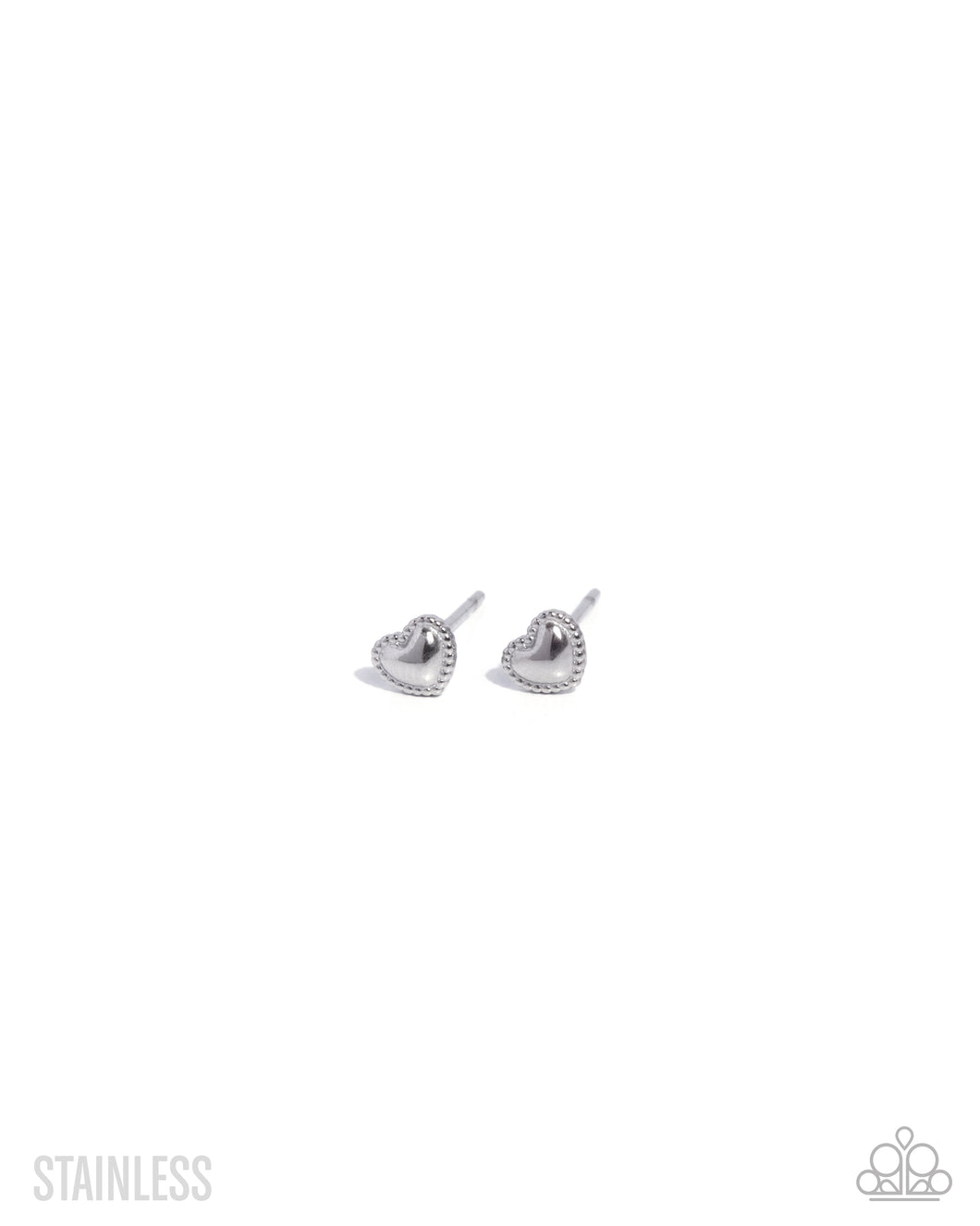 Will You Stay? - Silver (Stainless Steel Heart) Earring