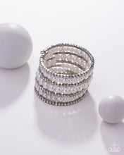 Load image into Gallery viewer, Finalized Flair - White (Pearl/Rhinestone) Bracelet
