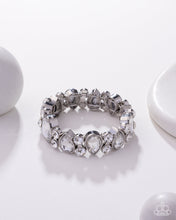 Load image into Gallery viewer, Secure Sparkle - White Rhinestone Bracelet
