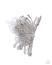 Load image into Gallery viewer, Layered Landing - White (Rhinestone) Claw Clip
