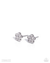 Load image into Gallery viewer, Impending BLOOM - Silver (Stainless Steel) Flower Post Earring
