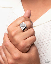 Load image into Gallery viewer, Tilted Triumph - White (Rhinestone) Ring
