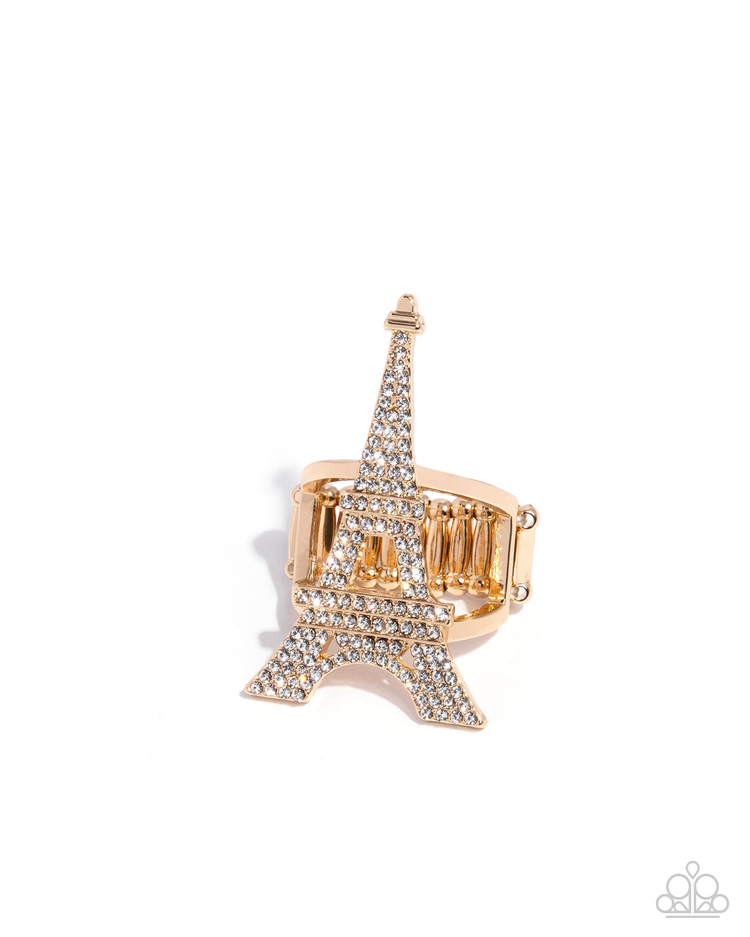 Eiffel Tower Ease - Gold Ring
