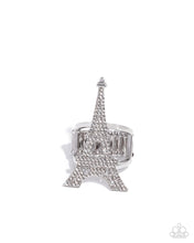 Load image into Gallery viewer, Eiffel Tower Ease - White (Rhinestone) Ring
