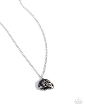 Load image into Gallery viewer, Quarterback Chic - Black (Rhinestone Football Helmet) Necklace
