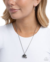 Load image into Gallery viewer, Quarterback Chic - Black (Rhinestone Football Helmet) Necklace
