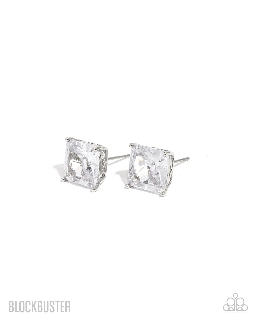 GLOW Time - White (Cubic Zirconia) Post Earring