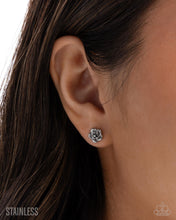 Load image into Gallery viewer, Royal Grounds - Silver (Stainless Steel) Rose Post Earring
