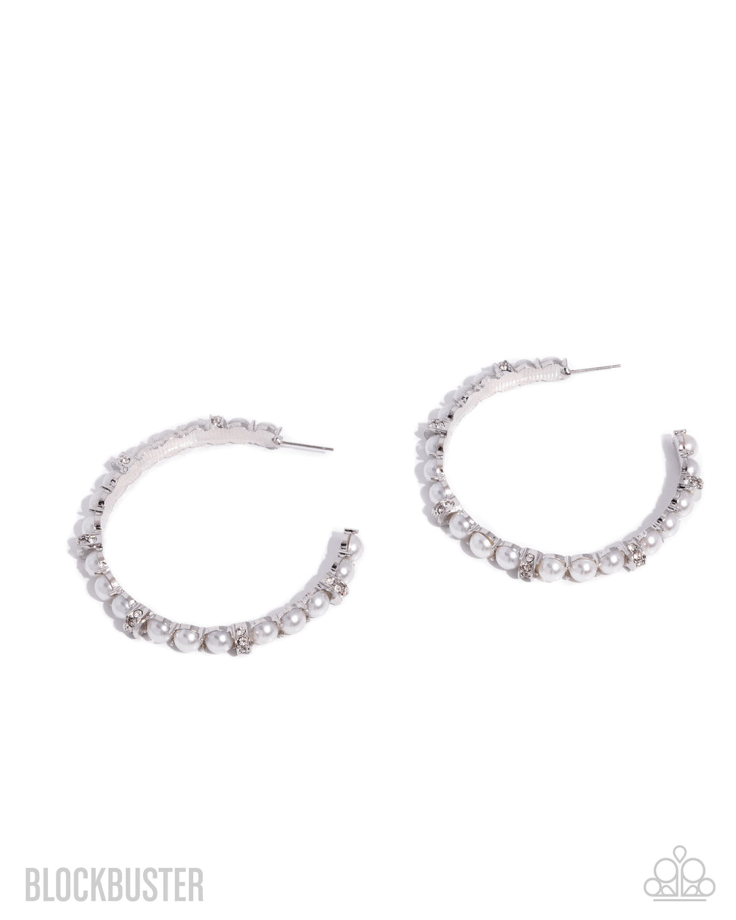 Classical Ballet - White (Pearl) Hoop Earring