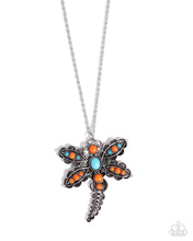 Load image into Gallery viewer, Dauntless Dragonfly - Orange Necklace
