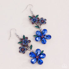 Load image into Gallery viewer, Breathtaking Bloom - Blue Earring
