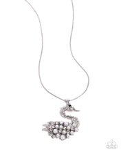 Load image into Gallery viewer, Swan Shimmer - White Earring
