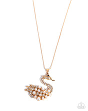 Load image into Gallery viewer, Swan Shimmer - Gold Necklace

