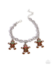 Load image into Gallery viewer, Gingerbread Glitz - Brown (Gingerbread Men) Bracelet
