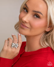 Load image into Gallery viewer, Gathered Glam - Silver (Bow) Ring
