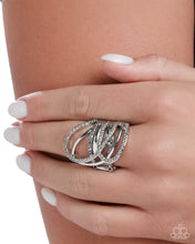 Load image into Gallery viewer, Abstract Adoration - Silver Ring
