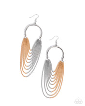 Load image into Gallery viewer, Focused Fringe - Silver Earring
