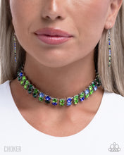 Load image into Gallery viewer, Colorful Charm - Green Choker Necklace
