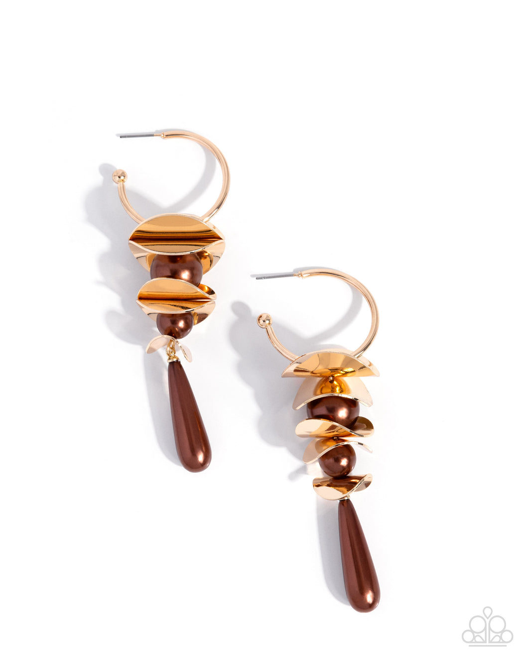 Planetary Polish - Brown Hoop Earring