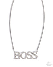 Load image into Gallery viewer, Final Boss - White (Rhinestone) Necklace

