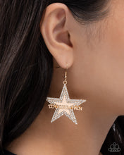 Load image into Gallery viewer, Touchdown Tribute - Gold (Touchdown) Earring
