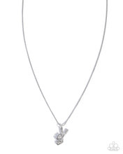 Load image into Gallery viewer, Hockey Game - White (Rhinestone) Necklace
