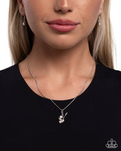 Load image into Gallery viewer, Hockey Game - White (Rhinestone) Necklace
