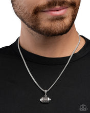 Load image into Gallery viewer, Football Frenzy - Silver Necklace
