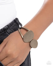 Load image into Gallery viewer, Sunset Spotlight - Brass Hinge Bracelet
