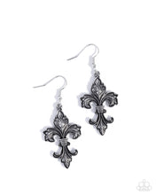 Load image into Gallery viewer, Fancy Fleur-De-Lis - Silver Earring
