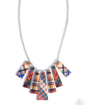 Load image into Gallery viewer, Pleasing Plaid - Red (Multicolored Plaid) Necklace
