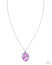 Load image into Gallery viewer, Stained Soar - Purple (Dragonfly) Necklace
