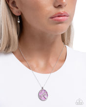 Load image into Gallery viewer, Stained Soar - Purple (Dragonfly) Necklace
